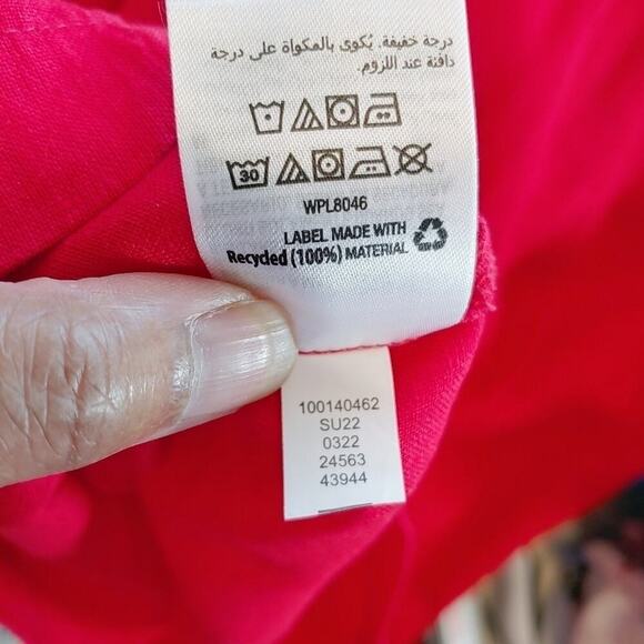 Charter Club Luxury Linen Short Sleeve Blouse Size M - Picture 8 of 8